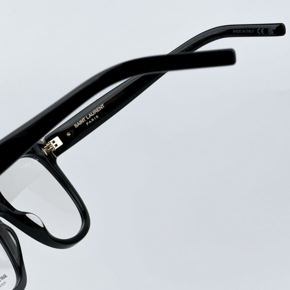 Saint Laurent SLM97 001 BRAND NEW Eyeglasses Black Square Women - Picture 10 of 13